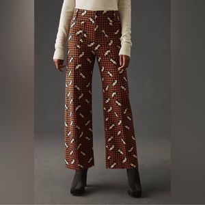 Anthropologie Maeve The Colette Wide -Leg Ponte Pants Sz 32